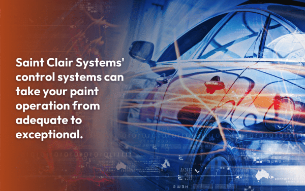 Saint Clair Systems control systems can take your paint operation from adequate to exceptional