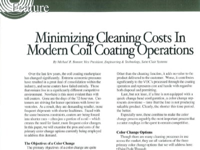 minimize cleaning costs