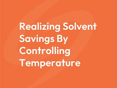 realizing solvent savings